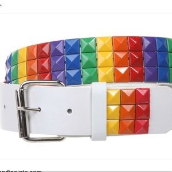 🏳️‍🌈PRIDE RAINBOW ITALY LEATHER BELT🏳️‍🌈 - Picture 4 of 5